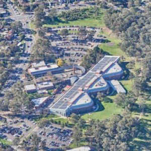 birds eye view of fairfield hospital